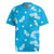 Hawaii Monstera Deliciosa Rugby Jersey Blue Plumeria Polynesian Pattern - Polynesian Pride