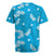 Hawaii Monstera Deliciosa Rugby Jersey Blue Plumeria Polynesian Pattern - Polynesian Pride