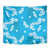 Hawaii Monstera Deliciosa Tapestry Blue Plumeria Polynesian Pattern - Polynesian Pride