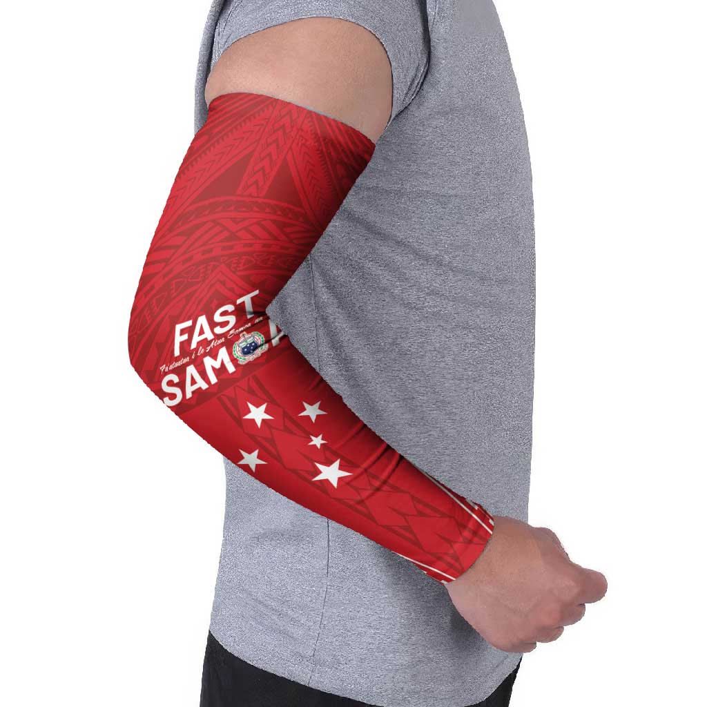 Samoa FAST Arm Sleeves Forever Proud Samoan Tribal Pattern - Polynesian Pride