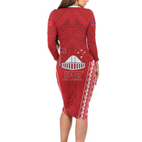 Samoa FAST Family Matching Long Sleeve Bodycon Dress and Hawaiian Shirt Forever Proud Samoan Tribal Pattern LT05 - Polynesian Pride