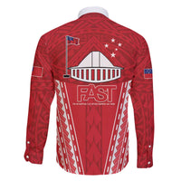 Samoa FAST Family Matching Off The Shoulder Long Sleeve Dress and Hawaiian Shirt Forever Proud Samoan Tribal Pattern LT05 - Polynesian Pride