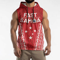 Samoa FAST Sleeveless Hoodie Forever Proud Samoan Tribal Pattern - Polynesian Pride