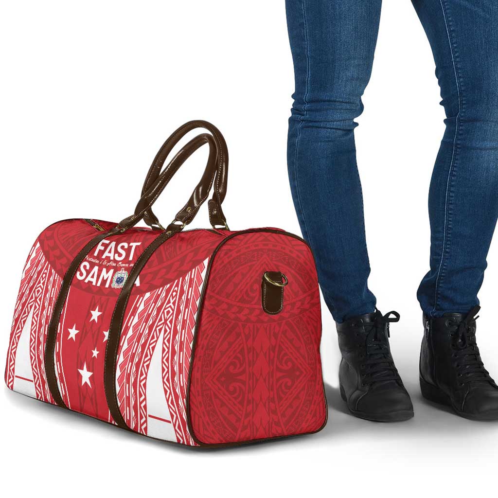 Samoa FAST Travel Bag Forever Proud Samoan Tribal Pattern - Polynesian Pride