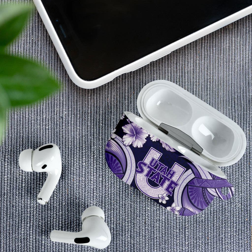 Utah State Polynesian Heritage AirPods Case Floral Tribal Pattern Tropical Flowers LT05 - Polynesian Pride