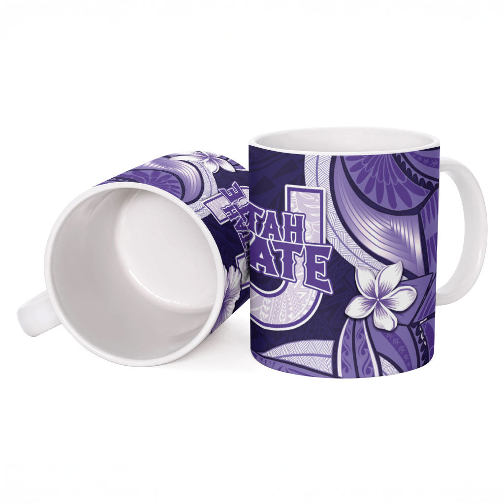 Utah State Polynesian Heritage Ceramic Mug Floral Tribal Pattern Tropical Flowers LT05 - Polynesian Pride