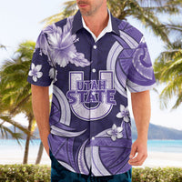 Utah State Polynesian Heritage Hawaiian Shirt Floral Tribal Pattern Tropical Flowers LT05 - Polynesian Pride