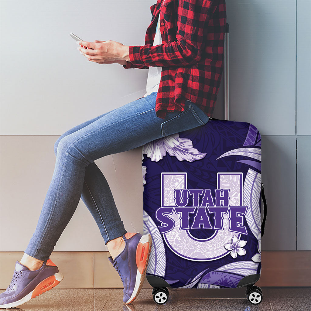 Utah State Polynesian Heritage Luggage Cover Floral Tribal Pattern Tropical Flowers LT05 - Polynesian Pride
