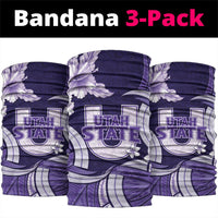 Utah State Polynesian Heritage Neck Gaiter Floral Tribal Pattern Tropical Flowers LT05 package One Size: 25*50cm Purple - Polynesian Pride