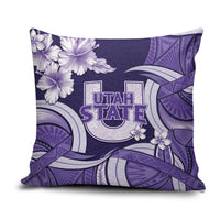 Utah State Polynesian Heritage Pillow Cover Floral Tribal Pattern Tropical Flowers LT05 Purple - Polynesian Pride