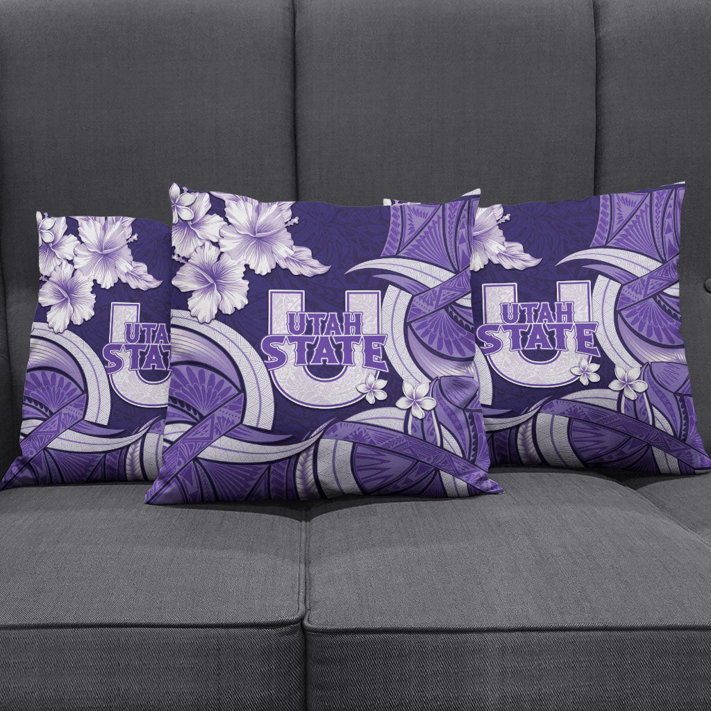 Utah State Polynesian Heritage Pillow Cover Floral Tribal Pattern Tropical Flowers LT05 - Polynesian Pride