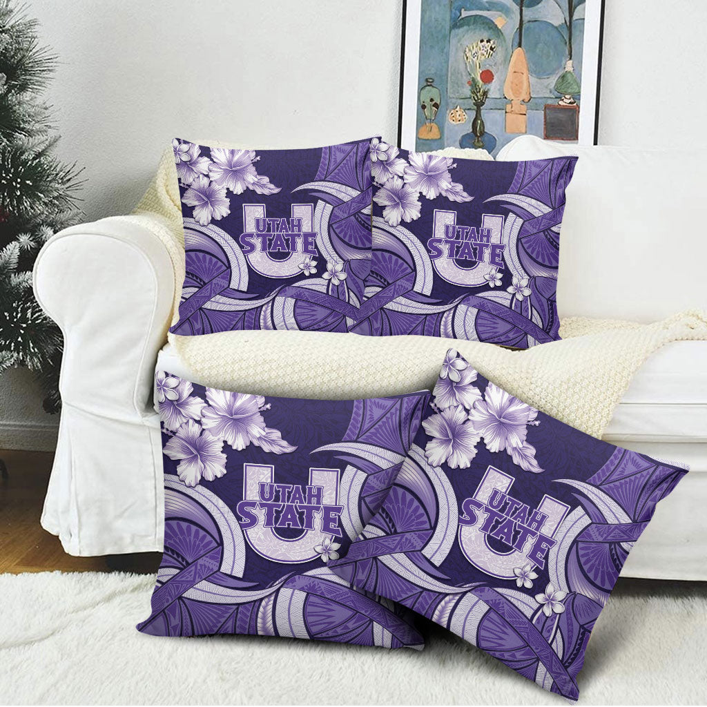 Utah State Polynesian Heritage Pillow Cover Floral Tribal Pattern Tropical Flowers LT05 - Polynesian Pride