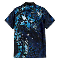 Hawaii Makahiki Season Hawaiian Shirt Floral Tribal Tattoo Blue Galaxy LT05 - Polynesian Pride