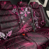 Hawaii Makahiki Season Back Car Seat Cover Floral Tribal Tattoo Pink Galaxy LT05 - Polynesian Pride