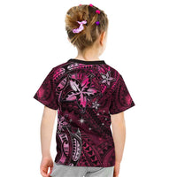 Hawaii Makahiki Season Kid T Shirt Floral Tribal Tattoo Pink Galaxy LT05 - Polynesian Pride