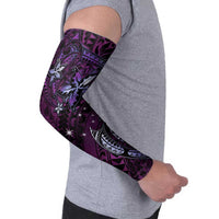 Hawaii Makahiki Season Arm Sleeves Floral Tribal Tattoo Purple Galaxy LT05 - Polynesian Pride