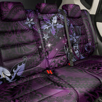 Hawaii Makahiki Season Back Car Seat Cover Floral Tribal Tattoo Purple Galaxy LT05 - Polynesian Pride