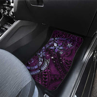 Hawaii Makahiki Season Car Mats Floral Tribal Tattoo Purple Galaxy LT05 - Polynesian Pride
