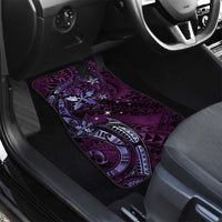 Hawaii Makahiki Season Car Mats Floral Tribal Tattoo Purple Galaxy LT05 - Polynesian Pride