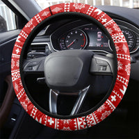 Tonga Christmas Steering Wheel Cover Kilisimasi Fiefia Santas Coat Of Arms LT05 - Polynesian Pride