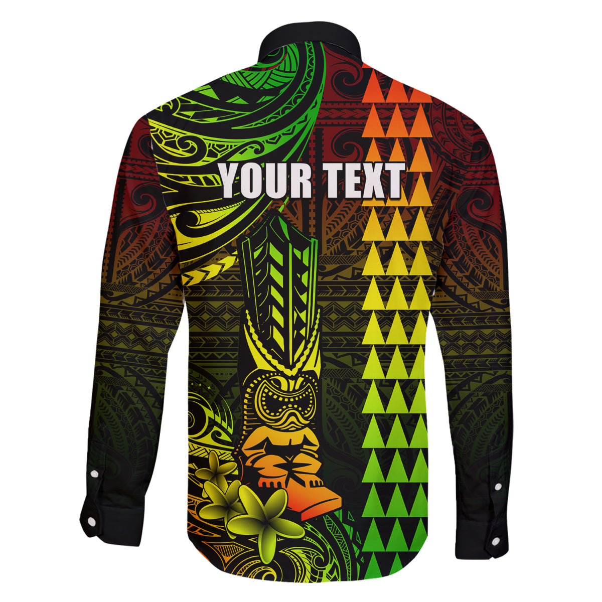 Personalized Hawaii Hauoli Makahiki Hou Family Matching Long Sleeve Bodycon Dress and Hawaiian Shirt Lono Hawaiian God Kakau Polynesian Tribal Reggae LT05 - Polynesian Pride