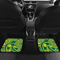 Tonga Australia Rugby Car Mats Kangaroos And Tonga Mate Maa Together LT05 Set 2pcs - Back Green - Polynesian Pride