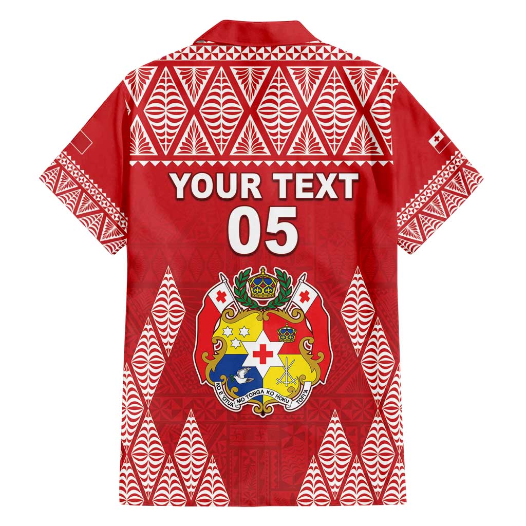 Custom Tonga Rugby Family Matching Off Shoulder Short Dress and Hawaiian Shirt Tonga Mate Ma'a Take The Lead LT05 - Polynesian Pride
