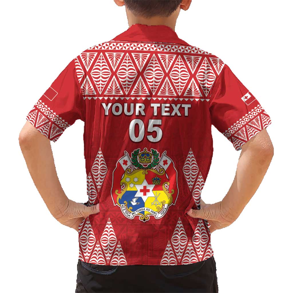 Custom Tonga Rugby Family Matching Short Sleeve Bodycon Dress and Hawaiian Shirt Tonga Mate Ma'a Take The Lead LT05 - Polynesian Pride