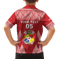 Custom Tonga Rugby Family Matching Summer Maxi Dress and Hawaiian Shirt Tonga Mate Ma'a Take The Lead LT05 - Polynesian Pride