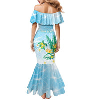 Personalised 2025 Aloha Hawaii Family Matching Mermaid Dress and Hawaiian Shirt Tropical Flowers And Honu LT05 - Polynesian Pride