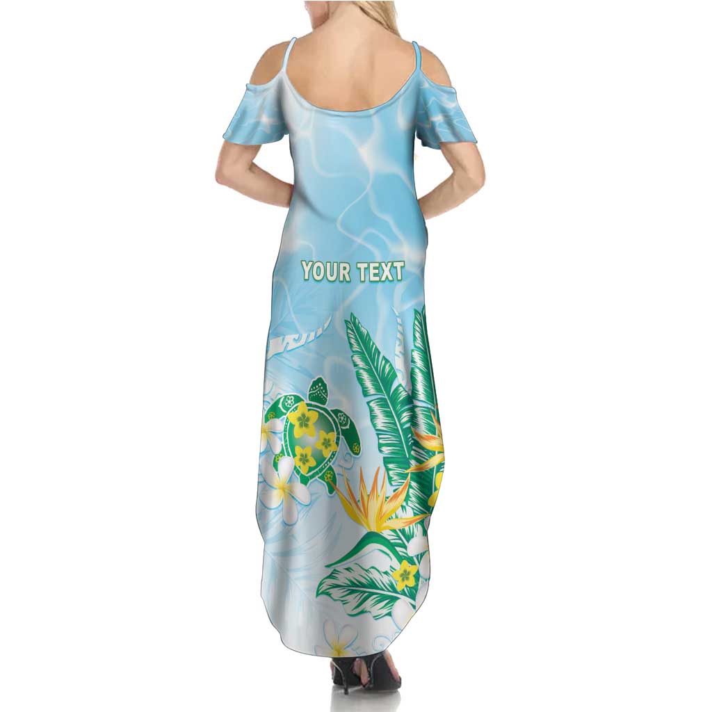 Personalised 2025 Aloha Hawaii Family Matching Summer Maxi Dress and Hawaiian Shirt Tropical Flowers And Honu LT05 - Polynesian Pride