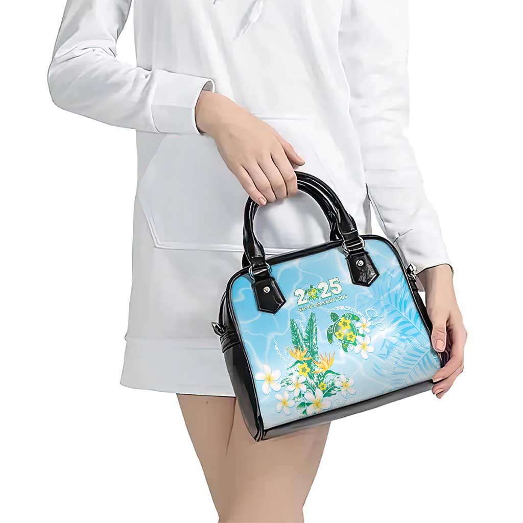 2025 Aloha Hawaii Shoulder Handbag Tropical Flowers And Honu