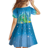 Hawaii Honu Family Matching Off Shoulder Maxi Dress and Hawaiian Shirt Tropical Flowers Blue Gradient LT05 - Polynesian Pride