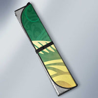 New Zealand Pigeon Kereru Auto Sun Shade Maori Fern Art Green Gradient LT05 - Polynesian Pride