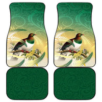 New Zealand Pigeon Kereru Car Mats Maori Fern Art Green Gradient LT05 - Polynesian Pride