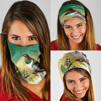 New Zealand Pigeon Kereru Neck Gaiter Maori Fern Art Green Gradient LT05 - Polynesian Pride