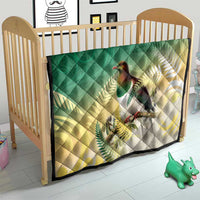 New Zealand Pigeon Kereru Quilt Maori Fern Art Green Gradient LT05 - Polynesian Pride