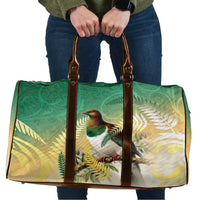 New Zealand Pigeon Kereru Travel Bag Maori Fern Art Green Gradient LT05 Green - Polynesian Pride