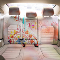Happy Holi Festival Back Car Seat Cover Rangoli With Polynesian Pattern LT05 - Polynesian Pride