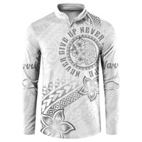Brain Cancer Warrior Button Sweatshirt Never Give Up