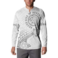 Brain Cancer Warrior Button Sweatshirt Never Give Up