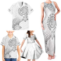 Brain Cancer Warrior Family Matching Tank Maxi Dress and Hawaiian Shirt Never Give Up LT05 - Polynesian Pride