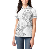 Brain Cancer Warrior Women Polo Shirt Never Give Up LT05 - Polynesian Pride