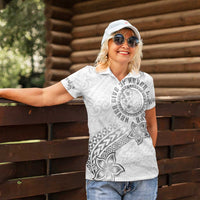 Brain Cancer Warrior Women Polo Shirt Never Give Up LT05 - Polynesian Pride