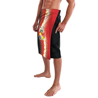 Personalised Tonga Emancipation Day Lavalava Tongan Ngatu Pattern With Plumeria