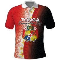 Personalised Tonga Emancipation Day Polo Shirt Tongan Ngatu Pattern With Plumeria