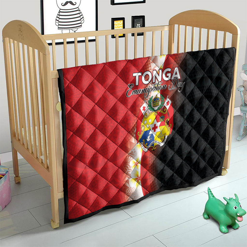 Tonga Emancipation Day Quilt Tongan Ngatu Pattern With Plumeria