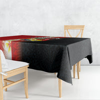 Tonga Emancipation Day Tablecloth Tongan Ngatu Pattern With Plumeria