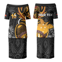 Personalised Papua New Guinea Couples Matching Puletasi and Hawaiian Shirt Happy Independence Day LT05 - Polynesian Pride