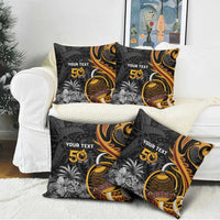 Papua New Guinea Pillow Cover Happy 50th Independence Anniversary - Polynesian Pride